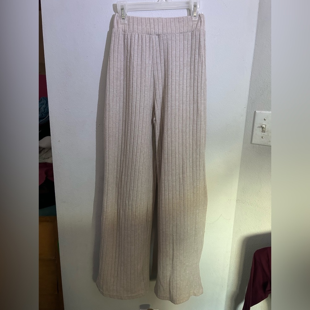 beige beach pants
